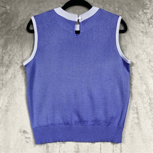 NEW Old Stock Vintage Mita Knit Cardian Tank Pant Set Size 4 Petite Old Money - Picture 6 of 13